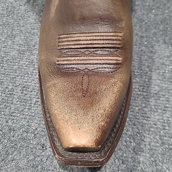 Ariat Rambler Brown Bomber‎ Distressed Snip Toe Cowboy Boots Mens 8.5 EE - Picture 5 of 13